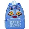 KPop Demon Hunters Zaino, Zainetto Bambina Derpy Tiger, Blu, One Size