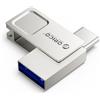 ORICO Pen Drive 32 GB, Chiavetta USB Type C Mini, Penna USB Doppio Connettore USB-A USB-C, Velocità di lettura 100 MB/s, Pennetta USB C per Smartphone Android, iPhone 15/16/17, MacBook, Plug & Play