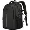 WENIG Zaino Uomo per PC Portatile 18.4 Pollici, Lavoro Impermeabile Antifurto, per Laptop, Computer Notebook Borse con Caricatore USB per Viaggio Ufficio Scuola-Nero