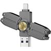 Exsellon Memoria Esterna iPhone 256GB con Design a Trottola, Adatta per Archiviazione e Momenti Antistress,Chiavetta USB per iPhone, Pad, Android, PC e Mac