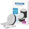 OHFAMO 6 filtri dell'acqua MicroDisc, compatibili con bottiglie filtranti Brita Fill&Go, dischi filtranti confezionati singolarmente, riducono cloro, microparticelle, sapori indesiderati e odori