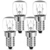YIIFELL Lampadine per Forno E14 15W 4 Pezzi,Luce Calda 2700K,Resistente al Calore Fino a 300 Gradi forno a Microonde, Frigorifero [Classe di efficienza energetica G]