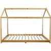 Rebecca Mobili Letto Montessori Bambini, Lettino Cameretta Bambini, Forma Casetta, Legno Di Pino, Design Nordico, Rete Con Doghe 90 x 200 cm - Art. RE6763
