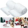 Skylety Coperta da Neve Artificiale per Interni, 2 Set, 1,3 x 9,8 Feet | Coperta da Neve Finta Glitterata, per Interni, Decorazioni Natalizie per Festa, Sfondo Paese di Meraviglie Invernale