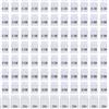 BENECREAT 400 Etichetta per Taglie da Cucito in Poliestere Bianco, Etichette per Taglie di Indumenti da 35~40x10~12mm, Etichette per Capi di Abbigliamento da Cucire