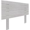 DHOME Testiera in Legno Riciclato DM con Gambe Stile Pallet Orizzontale Letto Pallet Supporti inclusi (90cm, Artico)
