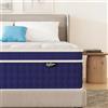 Bednew Materasso 100 x 190 cm, 30 cm con nucleo a molle H3, altezza 7-Zone, materasso ortopedico a molle insacchettate con strato di memory foam comfort, certificato Öko-Tex, 101 notti di prova
