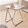 CUXAHO Tavolo pieghevole in acrilico trasparente Tavolino Caffè Tavolini per Spuntini Pieghevoli Tavolo da Salotto Tavolino da Salotto Moderno Soggiorno Tavolino basso da salotto Tavolino da divano(Clear)
