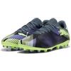 Puma Future 7 Play MG, Soccer Shoe Unisex - Adulto, Gray Skies Elektro Purple Fizzy Apple Puma White, 46 EU