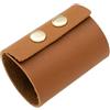 Kodxylytix Cravatte per capelli in pelle bella coda di cavallo accessori per capelli alla moda leggera fascia per capelli superficie liscia marrone