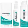 ODABAN ANTIPERPSPIRANT odaban® Set Antitraspirante & Deodorante - Spray + Stick + Gel | controllo sudore e odori per ascelle, mani, piedi, viso e schiena | protezione lunga durata, azione rapida, unisex