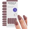 DOONAILS® Nail-Flex & Chill - Strisce in gel UV con glitter, 20 strisce per 2 manicure, durata fino a 14 giorni, senza HEMA e vegane