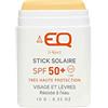 EQ Stick Solare Bio SPF50+ Viso & Labbra - Crema solare naturale, ecologica - Stick SPF 50 ideale per Surf, Sci & Tatuaggi - 10 g tinto beige miele - Progettato per sportivi - Made in France
