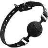 YILZAR Ball Gag in Silicone Nero 3.8cm, Palla da Bocca per Giochi di Ruolo e BDSM, Accessorio Bondage Regolabile e Confortevole per Coppie, Gag Ball Ergonomica per Adulti