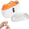 Maidlo Technology-EU Tagliaunghie Elettrico 2 in 1 (Arancione) - Tagliaunghie Automatico per Anziani e Unghie Spesse - Lima per Unghie Neonato Sicura con Luce LED e USB-C (201D)