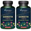Vegavero Quercetina Complex | 1000mg | Sophora Japonica | Con Bromelina, Vitamina C e Pepe Nero | Integratore di Flavonoidi | Alto Dosaggio | Vegan | Senza Additivi | Vegavero®