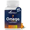 SoriaNatural Omega-7 con Omegia Soria Naturale - Olio di olivello spinoso con Omega 3, 6, 7 e 9 - Con Vitamine E e A - Benessere e Cura della Pelle - Salute della Vista - Effetto Antiossidante - 60 Perle