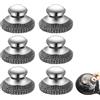 Dreamsolearoy 6 spugne abrasive, in acciaio inox, con manico