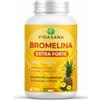 VIDASANA Bromelina extra forte 5000 gdu/g con Tarassaco - Integratore Naturale ad Alta Titolazione per diuresi dei Liquidi e Funzione Depurativa - 120 Capsule
