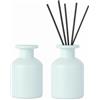 DEARBAG 2 PCS Bottiglie di Diffusore Nero Vetro Vuote per Diffusori, 150ML Flaconi per Diffusore in Vetro, Contenitore per Oli Essenziali Aromaterapia Vaso Fragranze per la Casa (Blu)