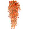 HBell 2 fiori artificiali da appendere, resistenti ai raggi UV, bouquet di fiori da appendere, piante rampicanti pendenti per parete, casa, giardino, cortile, patio, matrimoni, decorazione per interni