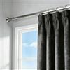 Generico Bastone Tenda a Pressione Senza Forare, Bastone Telescopico Estensibile in Acciaio Inox, 40-500 cm, Ø32 mm, Asta per tenda per Bagno, Guardaroba, Finestra(Argento,260-350cm)