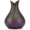 BoT by BlueRoad Diffusore di aromi elettrico per oli essenziali con Alexa e Google Home. 4 in 1 lampada profumata decorativa, purificatore d'aria e umidificatore per camera da letto, ufficio, yoga (legno scuro)