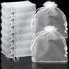 Lonely high heels 100 pezzi Sacchettini Trasparenti per regalini Bianco Sacchettio Organza Sacchettini Bomboniere 7 x 9 cm Sacchetti regalo per Festival feste Matrimoni e uso Quotidiano