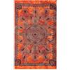 La Bottega del Risparmio COPRITUTTO TELO ARREDO COTONE MISURA 140x230 FANTASIA PIUME (Arancione)