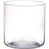 INNA-Glas Portacandela a Cilindro Sanny, Trasparente, 19cm, Ø19cm