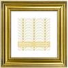 VIOLABBEY Cornice portafoto in oro 13 x 13 cm - Cornice portafoto vintage adatta a 9 x 9 cm con passepartout o 13 x 13 cm senza passepartout, per montaggio a parete o decorazione da tavolo