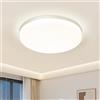 EASY EAGLE Plafoniera LED Soffitto 48W, 4000K 4800LM Lampadario LED Ø30CM