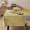 Kiatuniya Tovaglia Rettangolare Antimacchia 100x140 cm Giallo Arte Moderna Pittura Tovaglie Decorazione da Tovaglia Elegante Copritavolo Lavabile Estetica per Feste Autunnali Matrimoni Vacanze Compleanno
