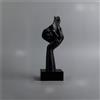 FriendshipHome Centrotavola creativo decorativo astratto faccia scultura in resina 3 colori e stili tra cui scegliere tra decorazione per la casa libreria decorazione (pensiero nero)