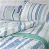 Happidea - Lenzuola Completo Letto, 100% Cotone, Singolo, Righe, Made in Italy, Federe, Lenzuolo Sopra, Lenzuolo con Angoli Elastici, Disegno Onda