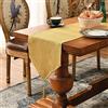SEASHORE TREE Runner da Tavolo Oro 35 x 240 cm con nappe Effetto Lino brillante Lavabile