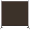 Homgoday Paravento a 1 Pannello Marrone 175x180 cm, Divisorio per Ambienti Paravento da Interno Separé Divisorio Pannelli Divisori per Interni Casa