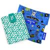 Roll'Eat ®- Pack 2 Unita', Boc'n'Roll Tiles Verde e Snack'n'Go Kids Pirati Azzurro | Sacchetto Porta Panini + Borsa Merenda Porta Sandwich, Riutilizzabili ed Ecologici senza BPA