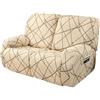 ZEaink Copridivano Relax Reclinabile Elasticizzato 1/2 /3 Posti, Copripoltrona Relax Reclinabile Universale con Tasche, 4/6/8-Pezzi Fodera per Poltrona Lavabile, Coperture per Elettrica Divano ( Color : #10