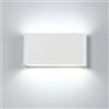 Voltix 12W Applique da Parete LED Moderna per Esterni e Interni, Lampada da Muro in Alluminio Impermeabile IP65, Luce per Giardino, Corridoio, Bagno, Soggiorno, Scale (Luce Fredda-6500K)