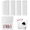 Visnreaen Scatola per carte, 4 pezzi, con coperchio, piccola per carte da gioco e piccoli pezzi