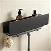 Mai & Mai Mensola da Parete con 2 Ganci Scorrevoli, 40cm, Nero | Mensola Doccia in Metallo Rimovibile, Mensola da Appendere per Bagno, Cucina, Ingresso e Camera da Letto, Reglo-18