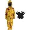 Keuyeo Costume Tuta Hazmat di Halloween | Cosplay di Tuta a Rischio Biologico | Completo per Tutto Il Corpo | Costume di Halloween Facile