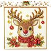 Generic 3D Diamond Art Pearl Painting Natale su tela con cornice