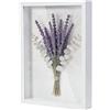 ARCPNRT Cornice Portafoto 3D, 30 x 40 cm, Cornice Profonda da Riempire, con Lastra Acrilica Trasparente, Cornici 3D Rettangolare, Cornici per Lggetti, per Fiori, Oggetti, Bouquet, Bianco