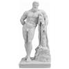 Generic Farnese Hercules Heracles Greek Cast Marble Sculpture Statue Museum Copy 33 cm, Bianco, Altezza: 33 cm, Larghezza: 15,5 cm
