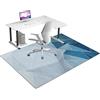 Qesjodfu Tappetino per sedia da ufficio, Tappeto Sedia Gaming, Tappeto Salvapavimento Antiscivolo, Ufficio Protettore del Pavimento, Tappetino per Sedia da Scrivania del Computer per Home Office 140 x 160 cm