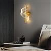 GUEIFD Applique A Spirale, Moderna Lampada da Parete A LED, Lampada da Parete in Acrilico Dimmerabile, Illuminazione Decorativa per Soggiorno, Camera da Letto, Corridoio(14x30cm(5x12inch), Gold)