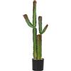 HOMCOM Pianta Artificiale da Interno 111 cm Cactus in Vaso Verde