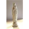 Generico ArteSacraCaravaggio Statua Madonna di Lourdes, in marmo resina bianca cm 31, per interni ed esterni, produzione artigianale italiana